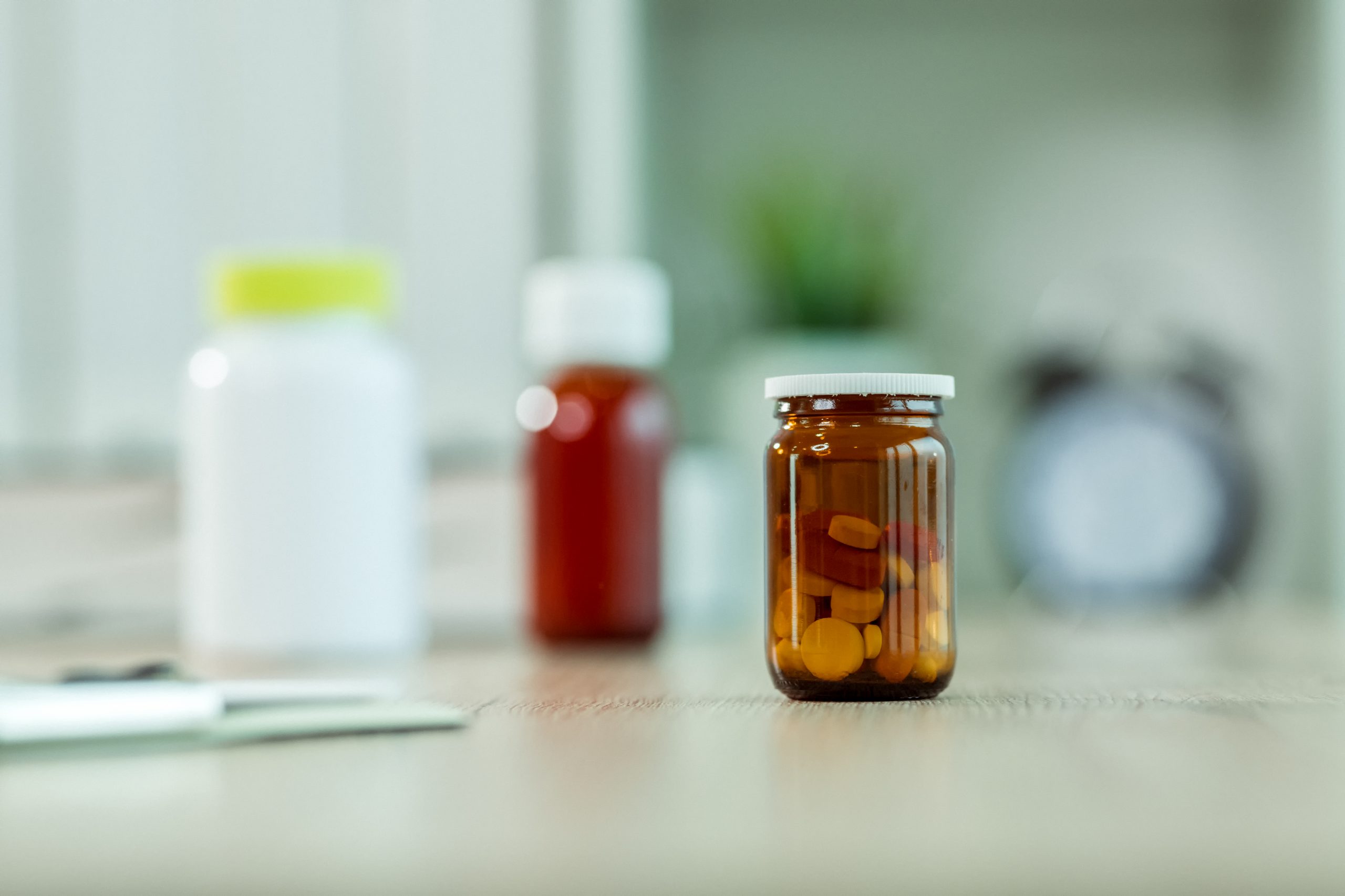 Medical drugs on the desk medical drugs